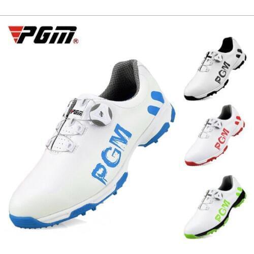 2019 Golf Shoes Mens Leather Waterproof Sneakers Laces Activities Nail Automatic Revolving Spikes Breatheble Golf Shoes