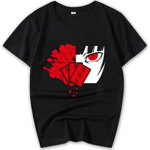 New Anime Kakegurui Compulsive Jabami Yumeko Cosplay t-shirt costume Unisex cotton t shirt tee tops