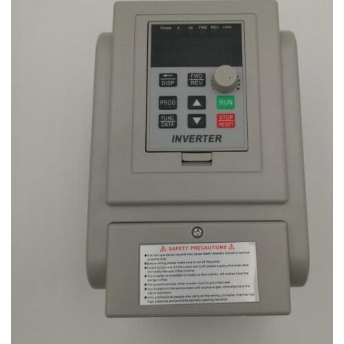 VFD single phase 220V in and single phase out ZW-AT2 frequency converter 750W 0.75KW 5A/1.5kw 8A Drive single phase moto speed