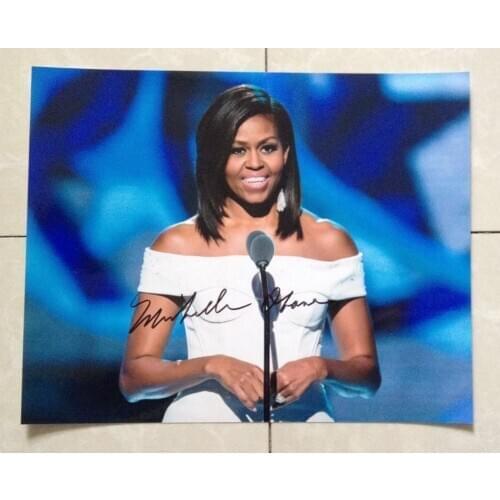Signed Michelle LaVaughn Obama autographed original photo 8*10 collection free shipping 102018A