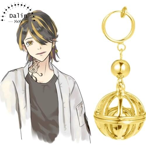 Anime Tokyo Avengers surrounding cartoon character earrings Simple geometric Round Drop Earrings decoration Jewelry Gift