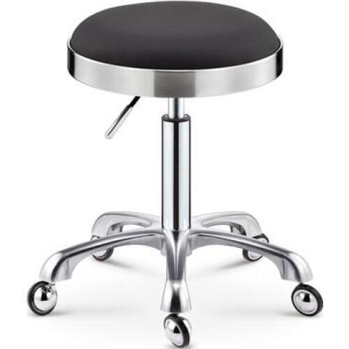 Stool stainless steel rotating pulley beauty stool big work stool makeup hair salon nail stool