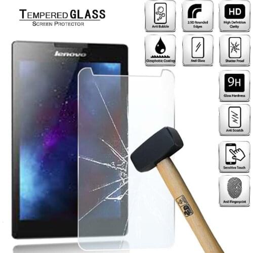 Tablet Tempered Glass Screen Protector Cover for Lenovo Tab 2 A7-30 7.0 Incn Anti-Scratch Anti-Screen Breakage HD Tempered Film