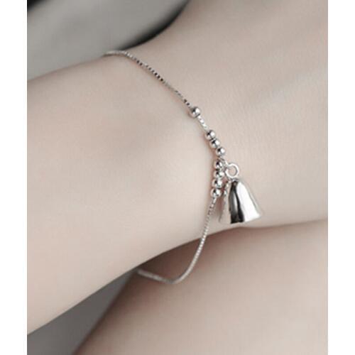 Summer Fashion Silver Color Bell Charms Bracelets For Women Luxury Brand Bracelets Wedding Statement Jewelry Bijoux