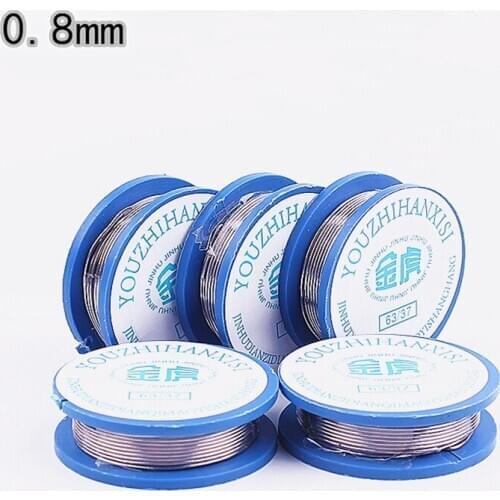 High Quality 1pc Tin Lead Rosin Core Solder Wire 0.8mm Width 1.7m Length 13g 2% Flux Reel Welding Line New Accessories Wire Roll