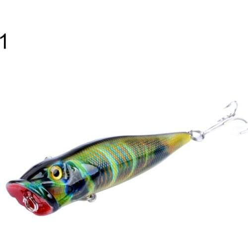 1 Pc Fishing Lure Tackle Topwater Life-like Floating Popper Sharp Hook Hard Bait Fishing Accessories
