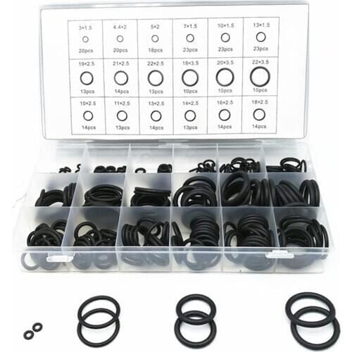 279 pcs Car O-Ring Seal Set Gasket Seal Classification Black Rubber O-Ring Gasket