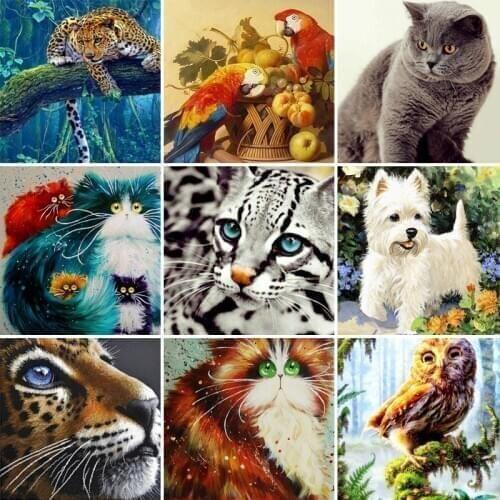 40/50/60 diamond painting 5D Full Square Diamond embroidery mosaic Cross Stitch DIY Wall Sticker home Decoration Christmas Gift