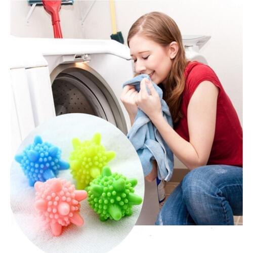 4pcs Large solid laundry ball Decontamination anti-winding wash ball cleaning ball Washing machine wash ball
