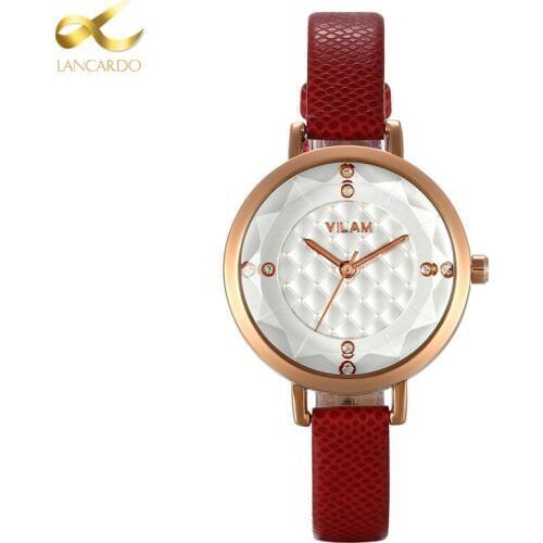 Lancardo Womens Watch Fashion Whatch Leather 3 colors Wholesale China Watches Latest Wrist Watches For Girls Rhinestone Brand