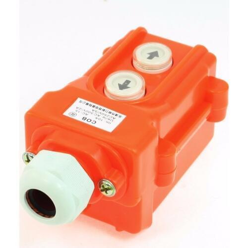 COB-21 AC 250V 5 Amp 500V 2 Amp Up Down 2 Ways Hoist Crane Push Button Switch