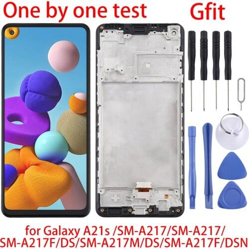 For Galaxy A21s LCD Scree&Digitizer Full Assembly&Frame for Samsung Galaxy A21s/SM-A217/SM-A217F/DS/SM-A217M/DS/SM-A217F/DSN