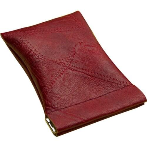 PU Leather Coin Purse Earbuds Key Wallet Keyring Holder Pouch for Women Men