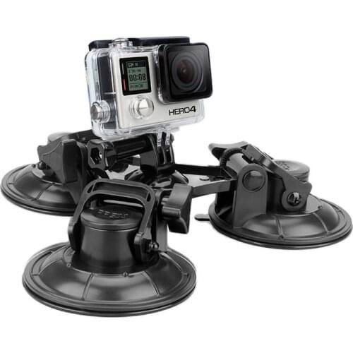 GloryStar Large/Small Size Car Window Suction Cup Mount for GoPro Hero 5 4 3 HERO5 Session SJCAM SJ4000 SJ5000 Yi 4K Camera