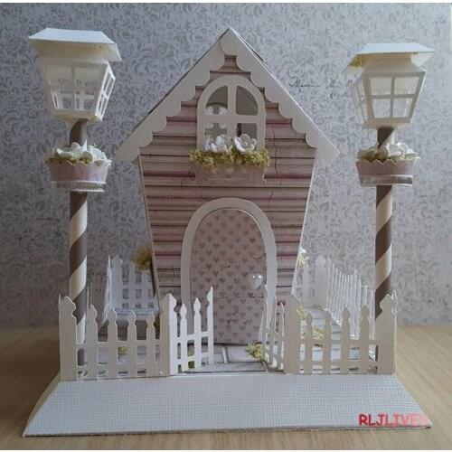 Tiny Lantern and House Metal Cutting Dies Stencils for DIY Scrapbooking Stamp/photo album Decorative Embossing DIY Paper Cards