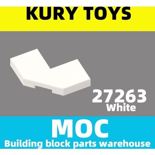 Kury Toys DIY MOC For 27263 Building block parts For Tile, Modified Facet 2 x 2 Corner with Cut Corner For Modified Plate