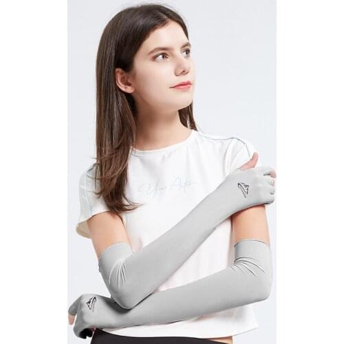 Summer Sunscreen Sleeves for Men Women Driving Outdoor Riding Fishing Anti-ultraviolet Quick-drying Leaking Gloves Non-slip