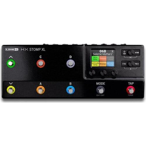 LINE 6 HX STOMP XL Pro Grade Modeling Multi-FX Guitar Processor Interface