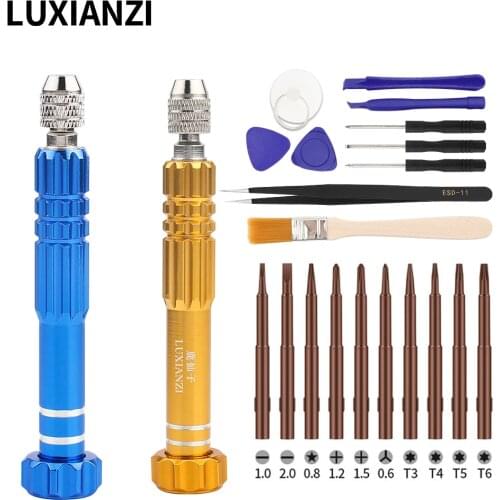 LUXIANZI Magnetic Screwdriver Kit Precision Bit Set For Iphone Samsung Phones Tablet PC Multi-function Repair Removal Hand Tools