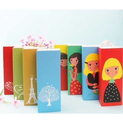 Cute Macaron Cake Packaging Gift Box Beautiful Girl Biscuit Chocolate Cake Candy Decoration Paper Box Baking Food Packaging Box