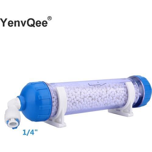 RO Refillable T33 Housing DIY Fill Water Filter Cartridge Filled Treatment Health Softener Removal Chlorine Balls All Fittings
