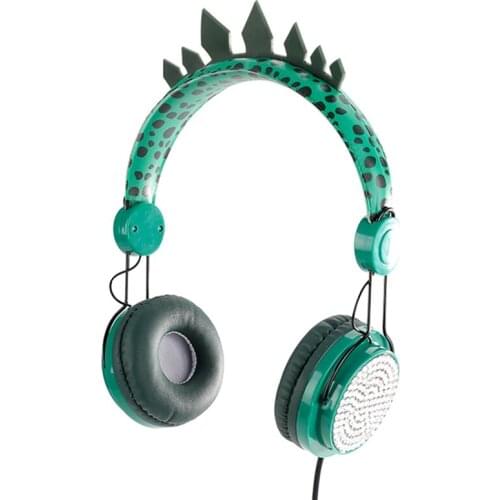 Cartoon Headset Dinosaur Shape Childrens Headset Computer Game Headset Suitable for Learning and Gaming