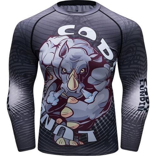 Cody Lundin Digital Sublimation Printed Rash Guard Men Round Neck Running T shirt