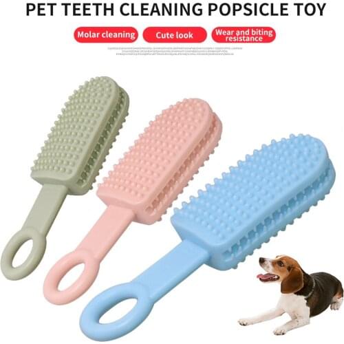 Pet Molar Teeth Cleaning Stick Dog Toothbrush Chewing Biting Popsicle Bite Resistance Dog Interactive Training Toy Pets Supplies