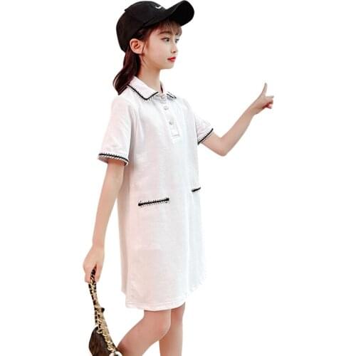 Dress Girl Plaid Pattern Girls Party Dress Kids Summer Kid Dress Casual Style Girls Clothing 6 8 10 12 14