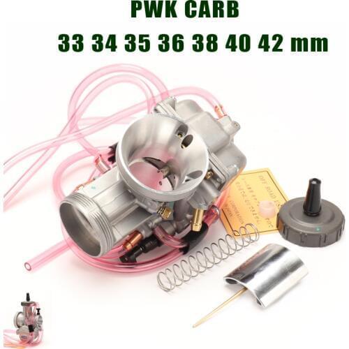 PWK Racing Carburetor 33 34 35 36 38 40 42 mm Motorcycle Carb Universal For Dirt Bike Motocross Go kart.Moped scooter ATV Quad