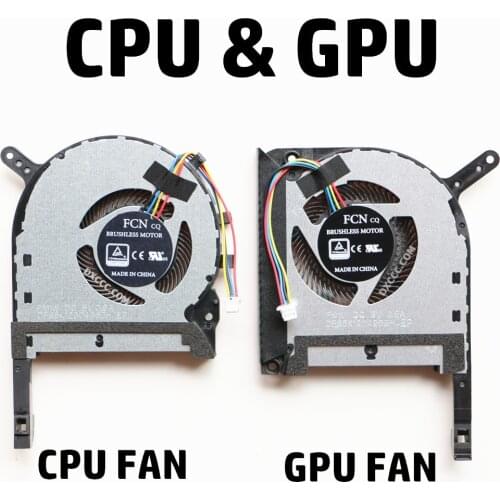 QAOOO Laptop Replacement Part For ASUS TUF A15 FA506 A17 FA706 LAPTOP CPU & GPU COOLING FAN