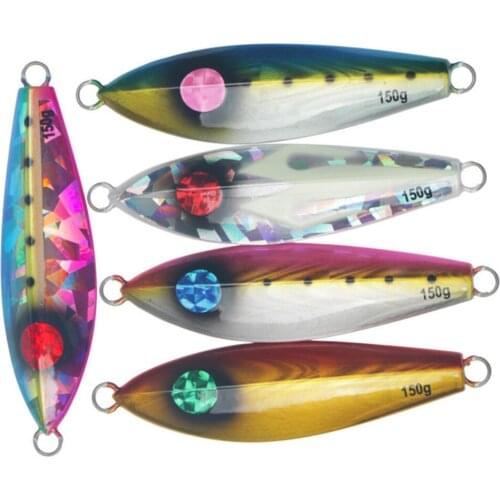 200g Fishing Gear Bait A5 Slow jigging Boat Fishing Sea Fishing-lure Bait Grass Carp Warped Mouth Bait Luminous Metal