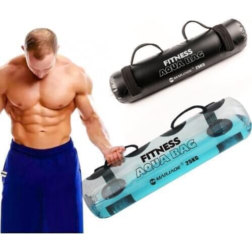 25KG Foldable Fitness Aqua Water Bag Inflatable Power Training Gym Weight Lifting Bodybuilding Crossfit Equipment Weight Home
