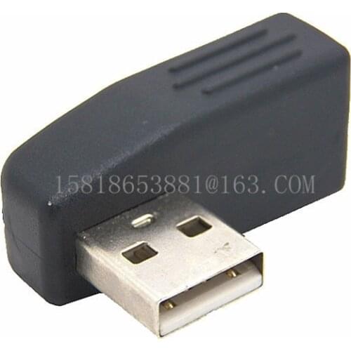 High Quality USB 2.0 A Male to Female Right Angle 90 Degree Adapter for Notebook etc