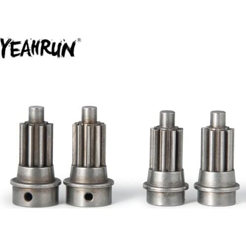 YEAHRUN Front Rear Axle Gear Shaft Drive for 1/10 RC Crawler Traxxas Trx4 TRX-4 Metal Axle Input Gear Shaft Parts