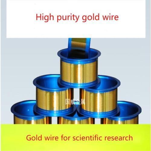 Gold wire, high-purity gold wire, led gold wire. Gold electrode wire. The purity is 99.99%. Special for scientific research