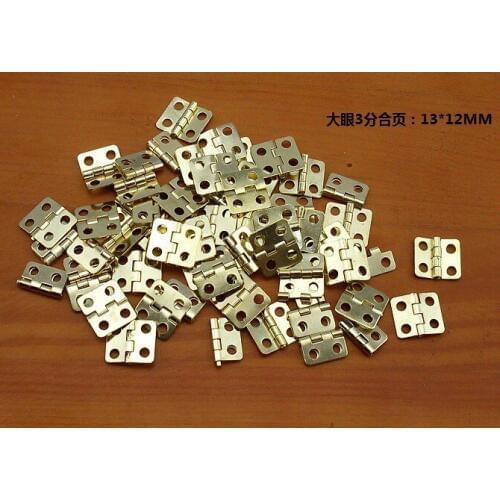 100pcs Mini Cabinet Drawer Butt Hinge(Size:13mm*12mm)