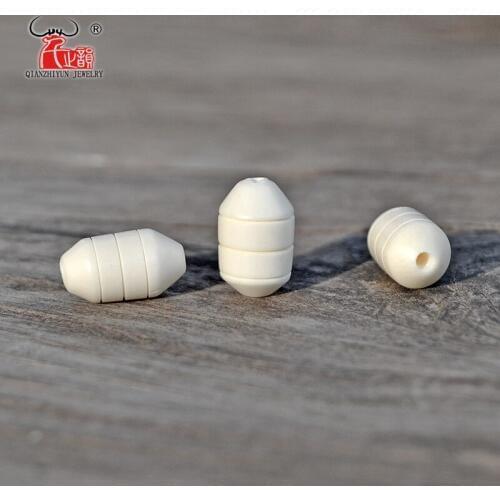 20PCS Handmade Carved Yak Bone Beads for Jewelry Making Vintage Charms DIY Jewelry Accessory 12X7mm Hole 1mm