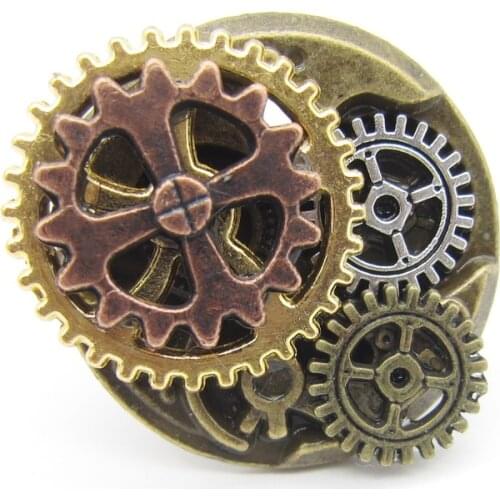 2018 Cykopv Original Design DIY Gears Vintage Industrial Mechanism Steampunk Ring Adjustable Size