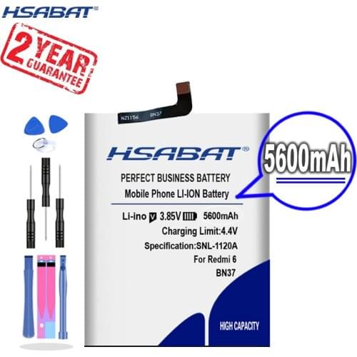 New Arrival [ HSABAT ] 4550mAh BN37 Replacement Battery for Xiaomi Mi Redmi6 Redmi 6 Redmi6A Redmi 6A Redrice 6