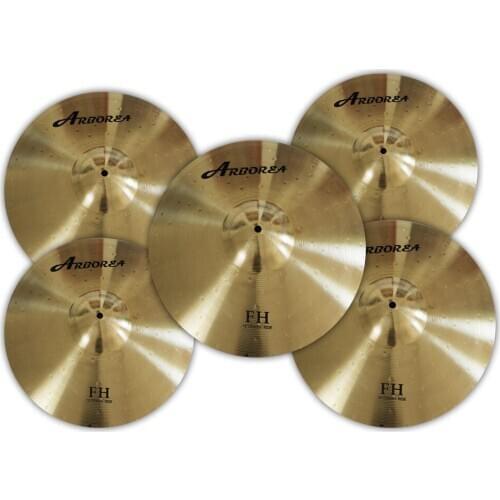 Arborea FH series 14'hihat+16'crash+18'crash+20'ride cymbal for drummer handmade cymbal