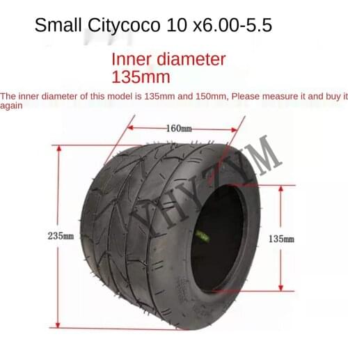 Citycoco 10*6.00-5.5 Tubless Vacuum Tire For Small Halei Scooter 5.5 Inch Electric Scooter Wheel Motorbicycle Tire