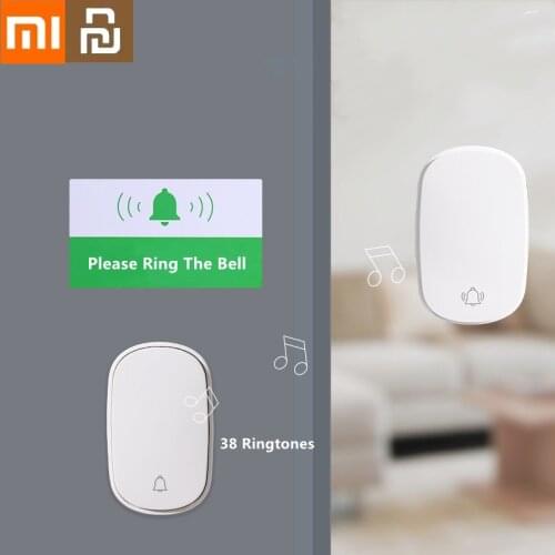 XIAOMI YOUPIN Wireless Doorbell Smart DoorBell Self-powered Doorbell 38 Songs Bell Waterproof DoorBell Elderly Patient Caller