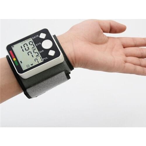 Digital Portable Wrist Blood Pressure Monitor Tonometer Tensiometro Intelligent Wrist Digital Blood Pressure Meter