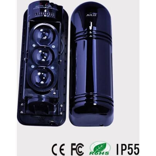 3 Beams Infrared Laser Beam Sensor Motion Detector,Active Infrared Sensor 50meter