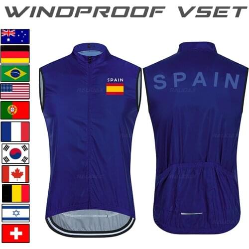 National flag Cycling Jersey Summer Cycle Vest Sleeveless Bicycle Clothes Maillot MTB Road Bike Tops Racing Gilet Ropa Ciclismo
