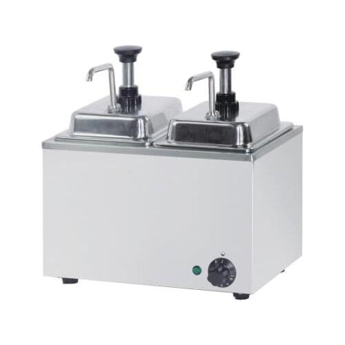 Free shipping Electric Two cylinder 10L chocolate sauce heating warmer Cheese sauce batter dispenser pump