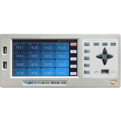 CKT-7008 Data Logger Measuring Temperature, Humidity, Pressure, Resistance, DC Voltage with 8 channels