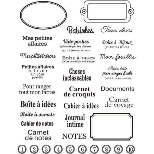 French Clear Stamp Or stamp for DIY Scrapbooking/Card Making/Kids Fun Decoration Supplies A251