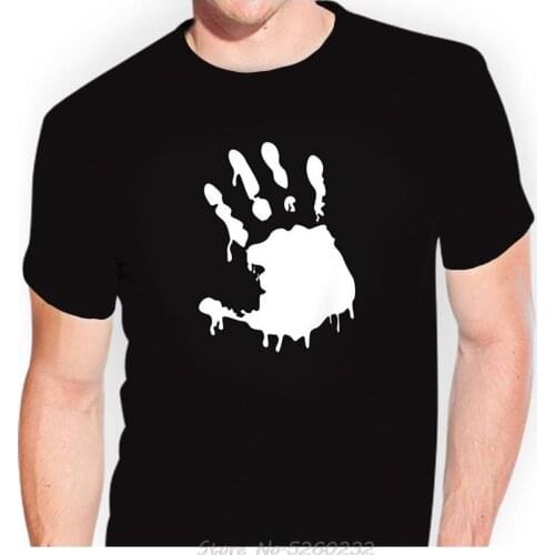 Zombie Hand the Walking T-Shirt Sticker Bomb Sticker Printed T-Shirt MenS Short Sleeve O-Neck T-Shirts Stree Twear